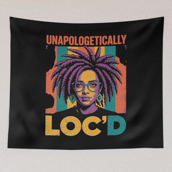 Item preview, Unapologetically Loc'd Black Queen Melanin Loc'd Hair designed and sold by visionnen.