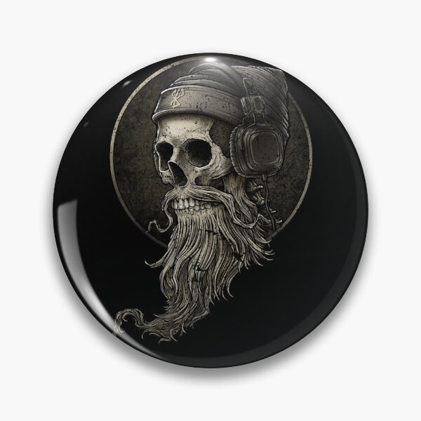 Item preview, Viking Skull with Headphones - Bearded Warrior designed and sold by Mues1966.