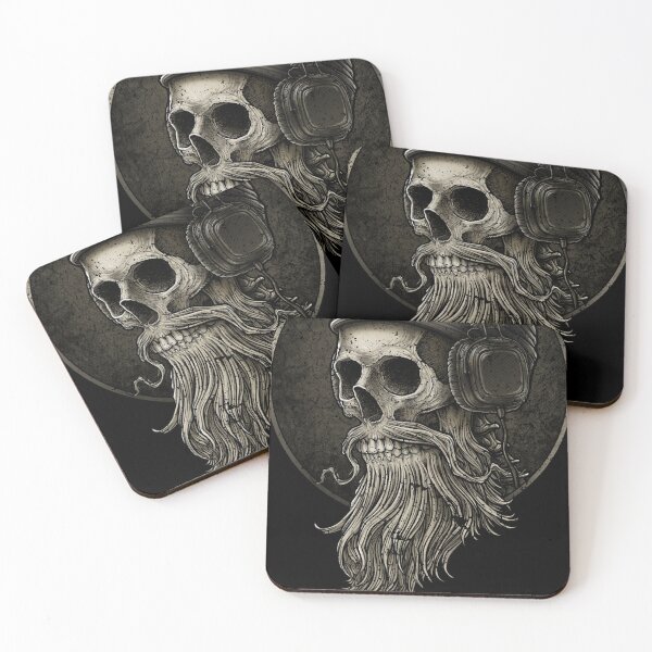 Item preview, Viking Skull with Headphones - Bearded Warrior designed and sold by Mues1966.