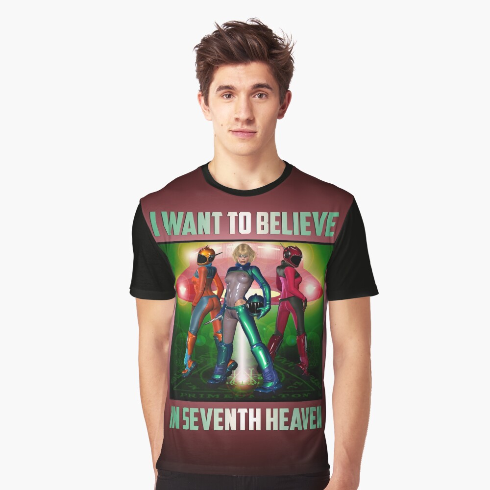 UFO Space Girls From Seventh Heaven Venus Graphic T-Shirt