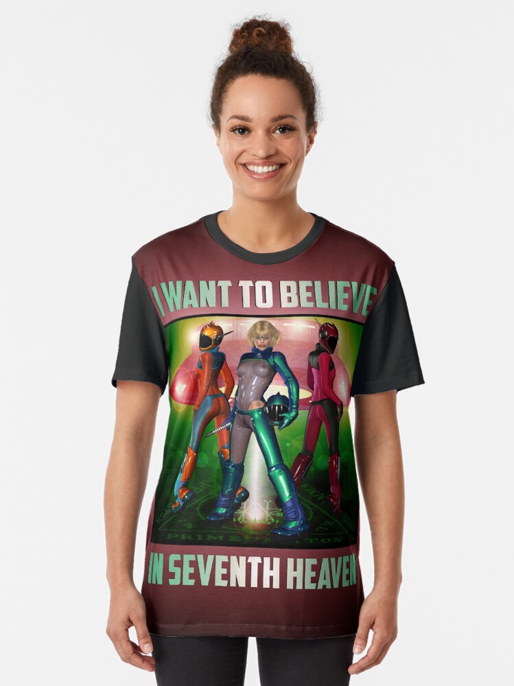 Alternate view of UFO Space Girls From Seventh Heaven Venus Graphic T-Shirt