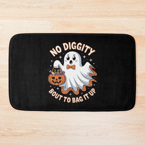 Item preview, No Diggity Bout To Bag It Up Cute Ghost Halloween designed and sold by SnackPAC.