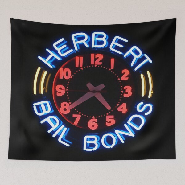 Item preview, The neon clock in the window designed and sold by TheRDA.