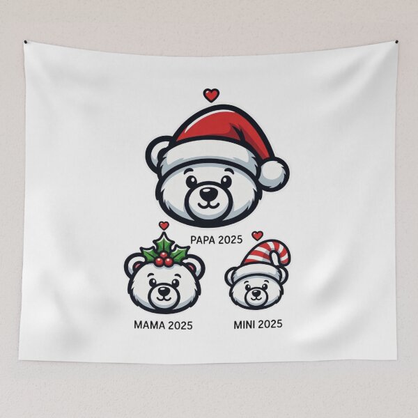 Item preview, Papa Mama Mini Christmas 2025 – Matching Family Bear Pajamas Set designed and sold by EcoArtTees.