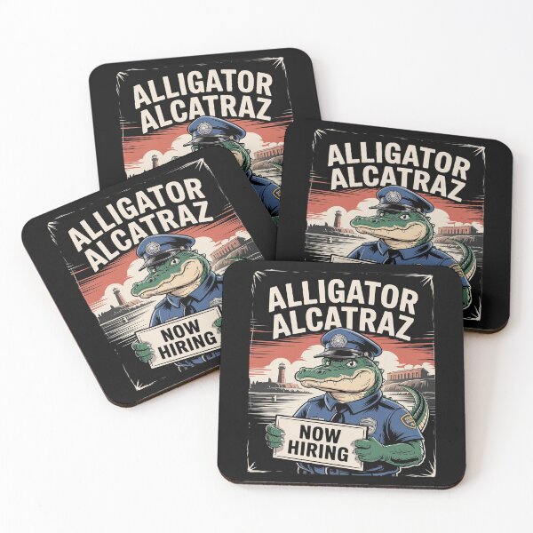 Item preview, Funny Prison Meme Guard Humor Sarcasm Alligator Alcatraz  designed and sold by VerseFarm.