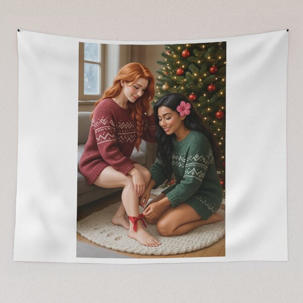 Item preview, Rowan Shanti festive sweaters by Christmas tree designed and sold by CathryneDelamort.