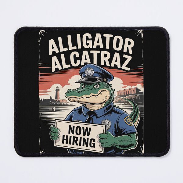 Item preview, Funny Prison Meme Guard Humor Sarcasm Alligator Alcatraz designed and sold by VerseFarm.