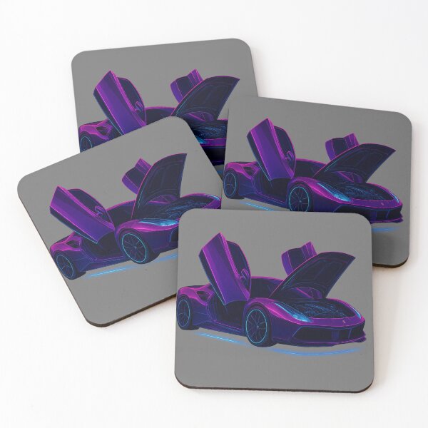 Item preview, Neon Purple Tuner Car Art – Futuristic Modified Sports Car Illustration Cyberpunk Style designed and sold by Creative Design Studio.