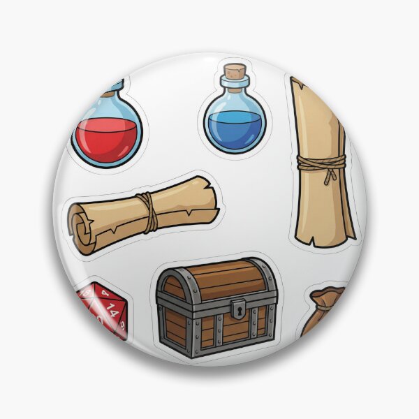 Item preview, Ultimate RPG Inventory Sticker Pack - Potions, Loot & Dice designed and sold by BKPrintDesing.