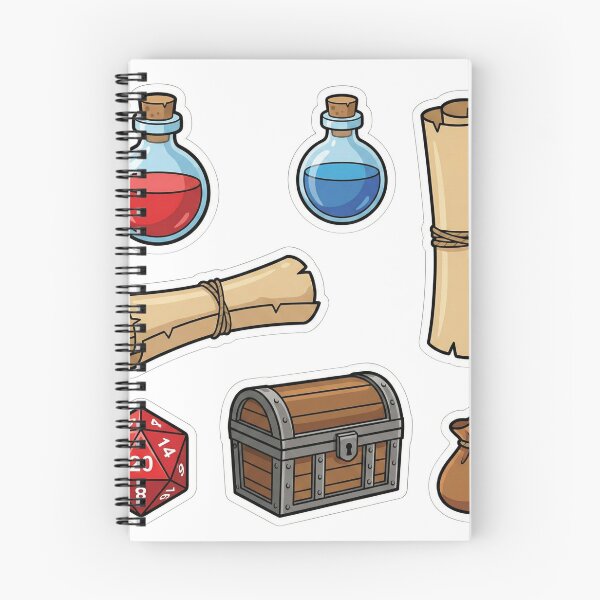 Item preview, Ultimate RPG Inventory Sticker Pack - Potions, Loot & Dice designed and sold by BKPrintDesing.