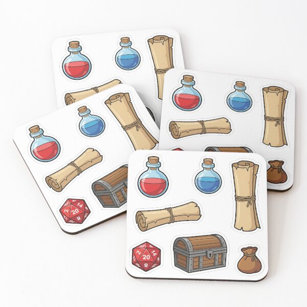 Item preview, Ultimate RPG Inventory Sticker Pack - Potions, Loot & Dice designed and sold by BKPrintDesing.