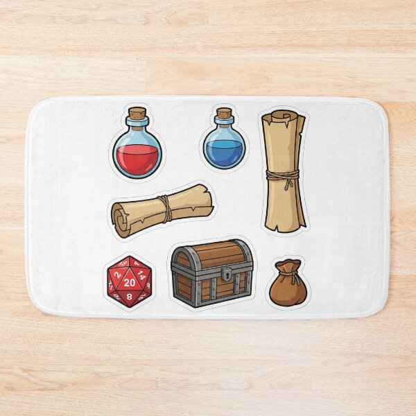 Item preview, Ultimate RPG Inventory Sticker Pack - Potions, Loot & Dice designed and sold by BKPrintDesing.