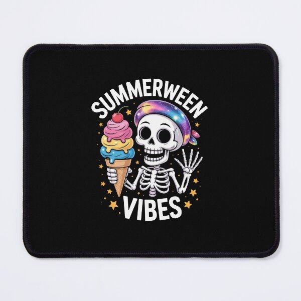 Item preview, Summerween Vibes Skeleton Ice Cream Art Summer Halloween Fun designed and sold by LKappa3Faber.