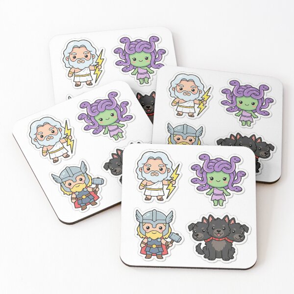 Item preview, Tiny Gods & Myths Sticker Pack - Cute Mythology Chibi Set designed and sold by BKPrintDesing.