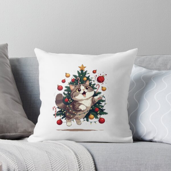 Item preview, Christmas Cat Chaos – Funny Holiday Cat Tee designed and sold by EcoArtTees.
