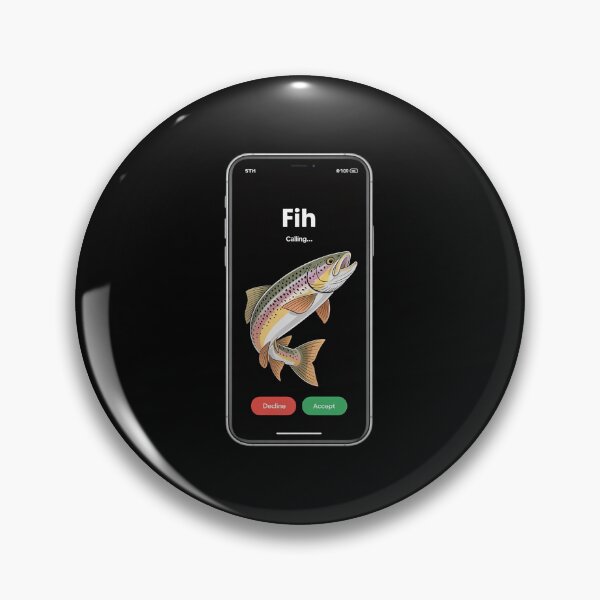 Item preview, Fih Calling Decline Accept Phone Call  designed and sold by RsFilsingerArt.