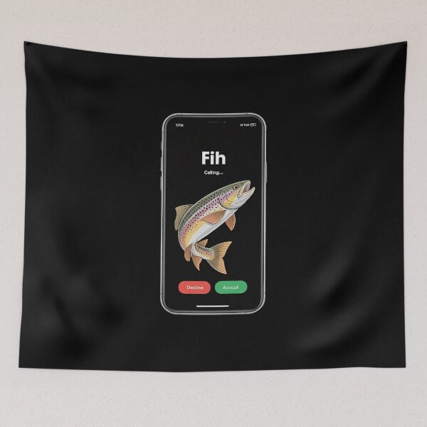 Item preview, Fih Calling Decline Accept Phone Call  designed and sold by RsFilsingerArt.