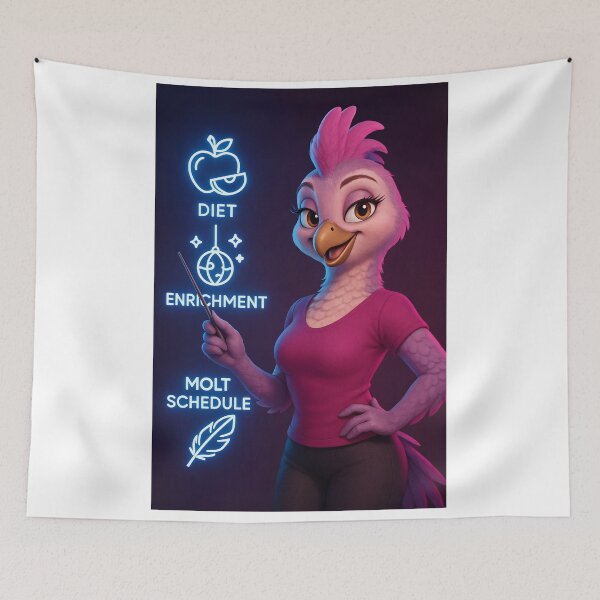 Item preview, Programa de muda de enriquecimiento de la dieta de Pink Bird Tutor designed and sold by CathryneDelamort.