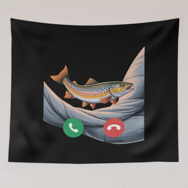 Item preview, Fih Calling Funny Fishing Phone Call Fish  designed and sold by RsFilsingerArt.
