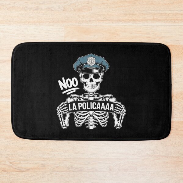 Item preview, No La Policiaaa Funny Skeleton Meme Sound Spanish designed and sold by JessicaWalshdf.