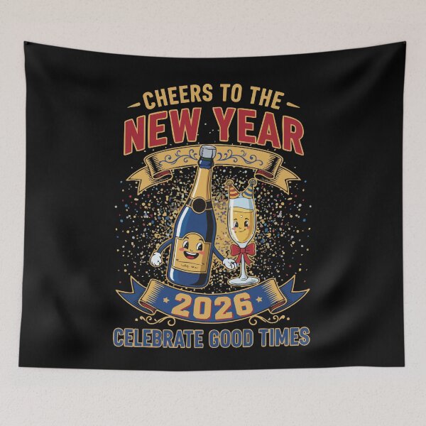 Item preview, Cheers To The New Year 2026 Celebrate Good Times designed and sold by LuminOrb.