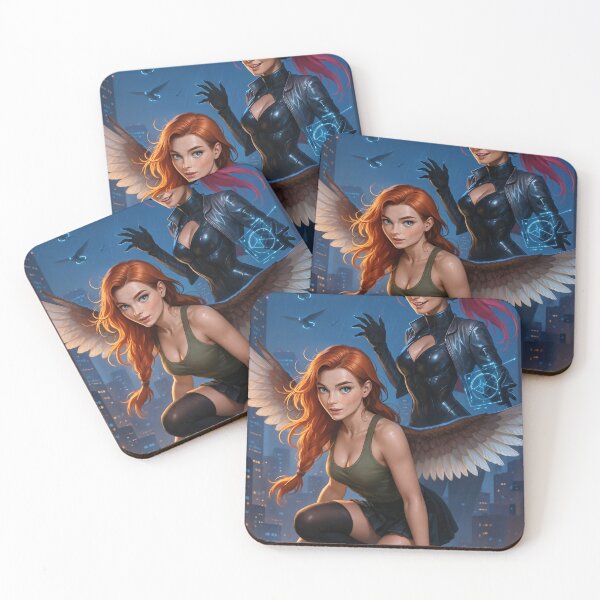 Item preview, Rowan x CathryneDelamort wings cyberbirds rooftop designed and sold by CathryneDelamort.