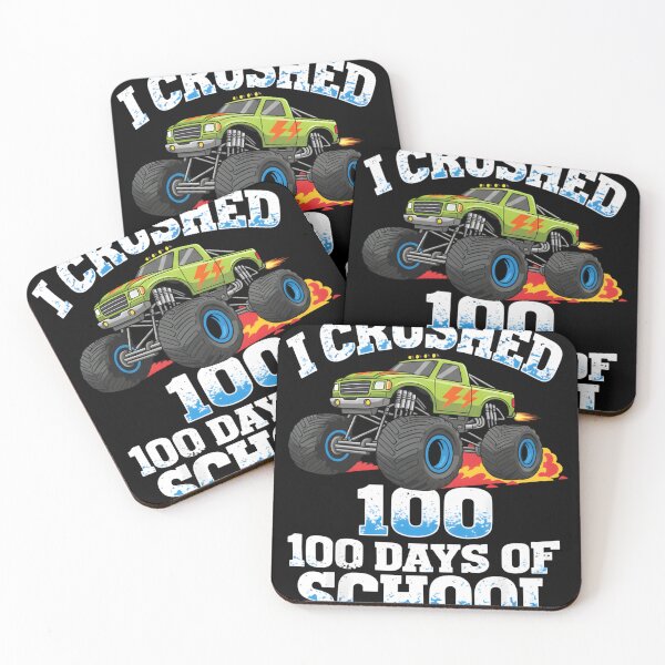 Item preview, I Crushed 100 Days of School Monster Truck 100th Day of School designed and sold by THREE LITTLE BEANS.
