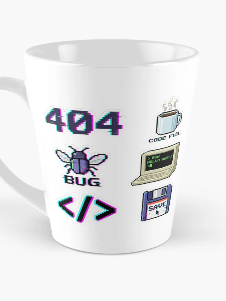 Thumbnail 3 of 4, Coffee Mug, Coder's Reality Sticker Pack - Programming & Developer Humor designed and sold by BKPrintDesing.