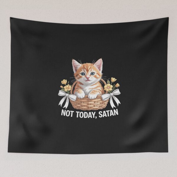 Item preview, Not Today Satan Kitten designed and sold by JessicaWalshdf.