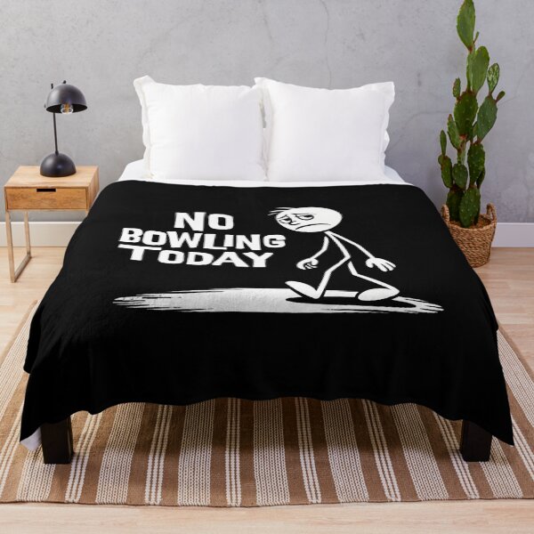 Item preview, No Bowling Today Funny Sad Stick Man Bowler Joke designed and sold by EricaMaude1.