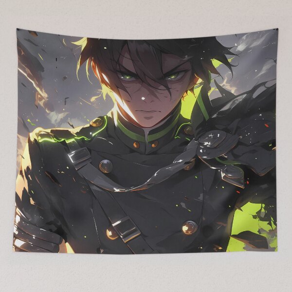 Item preview, Hyakuya Yuuichirou Seraph of the End Anime Flame Resolve designed and sold by thedarvills.