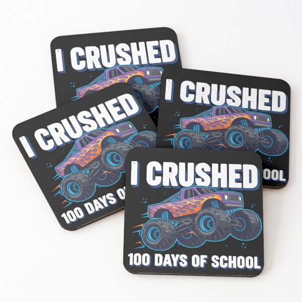 Item preview, I Crushed 100 Days of School Monster Truck 100th Day of School designed and sold by THREE LITTLE BEANS.