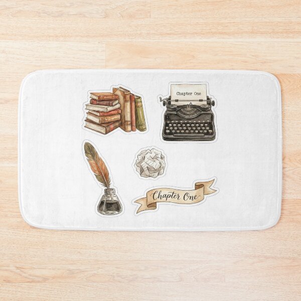 Item preview, The Writer's Desk Sticker Pack - Author & Bookworm Aesthetic designed and sold by BKPrintDesing.