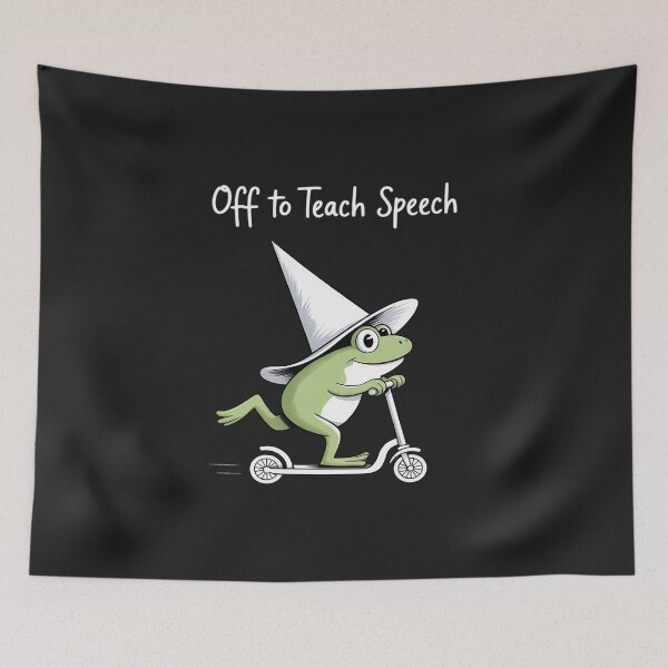 Item preview, Off to Teach Speech SLP Whimsical Frog Speech Therapist designed and sold by JessicaWalshdf.