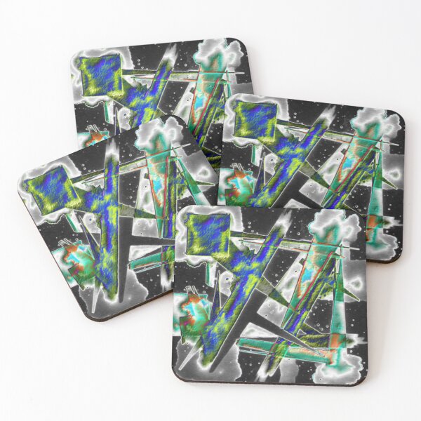 Item preview, fractured momentum electrized 1 colorful abstract geometric design designed and sold by SmashingDeals.
