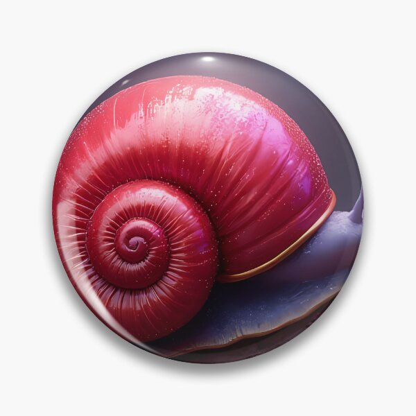 Item preview, Shiny red snail crawls on branch designed and sold by Mianku | Für das Leben.