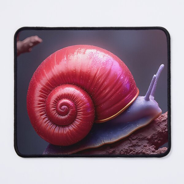 Item preview, Shiny red snail crawls on branch designed and sold by Mianku | Für das Leben.