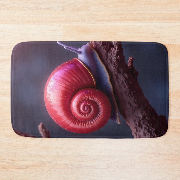 Item preview, Shiny red snail crawls on branch designed and sold by Mianku | Für das Leben.