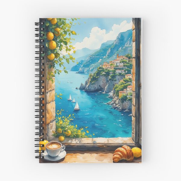 Item preview, Coffee on the Amalfi Coast - Morning View designed and sold by DreamyArtStudio70.
