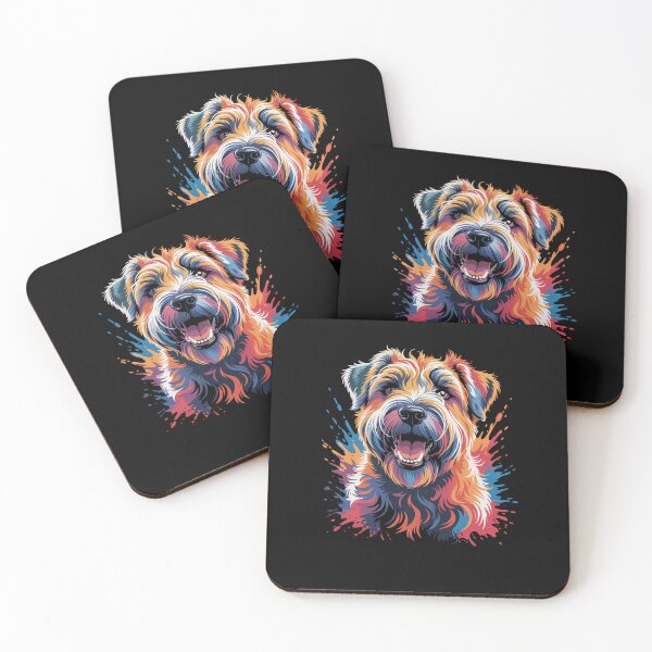 Item preview, Colorful Irish Soft Coated Wheaten Terrier designed and sold by DianaStantzo.