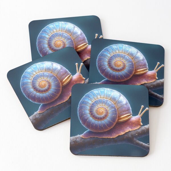 Item preview, Galactic snail on a dark branch designed and sold by Mianku | Für das Leben.