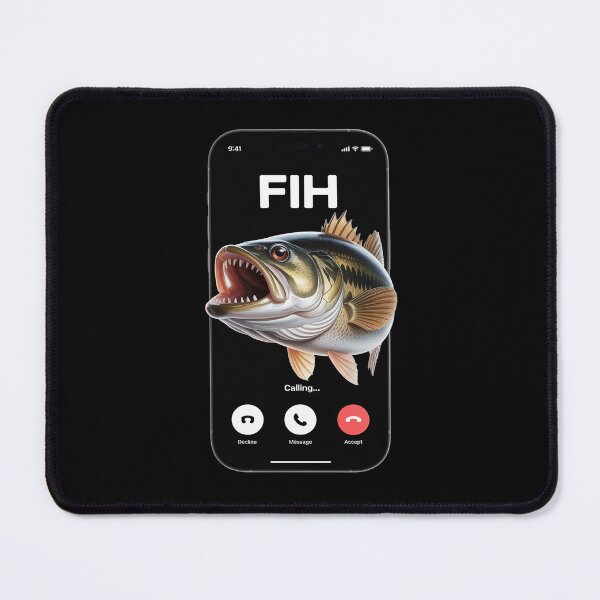 Item preview, Fih Calling Remind me Message Decline Accept Phone Call Fish 4 designed and sold by RsFilsingerArt.