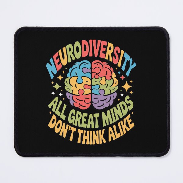 Item preview, Not All Great Mind Think Alike Neurodiversity designed and sold by LittleDame.