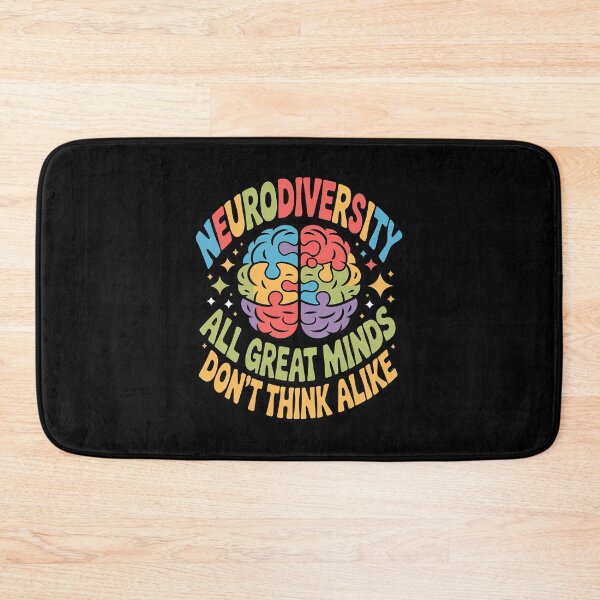 Item preview, Not All Great Mind Think Alike Neurodiversity designed and sold by LittleDame.