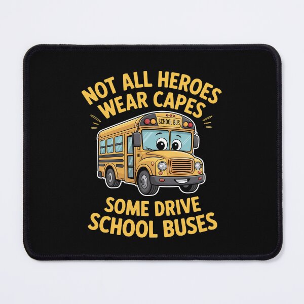 Item preview, Not All Heroes School Bus Driver Graphic designed and sold by LittleDame.