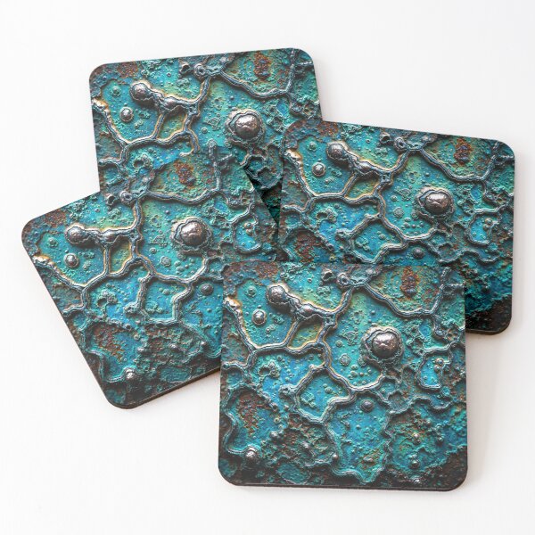 Item preview, Electric Patina Cells designed and sold by Kaleidoscope Print.
