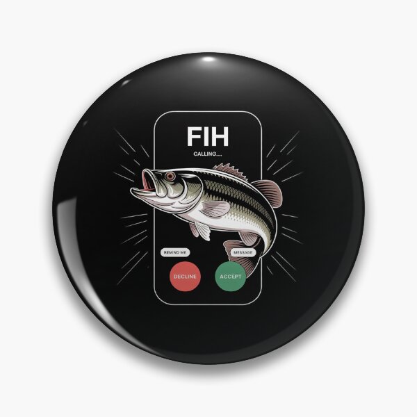 Item preview, Fih Calling Remind me Message Decline Accept Phone Call Fish 7  designed and sold by RsFilsingerArt.