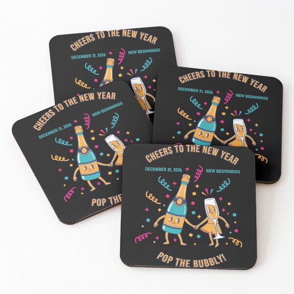 Item preview, Cheers To The New Year Pop The Bubbly designed and sold by LuminOrb.
