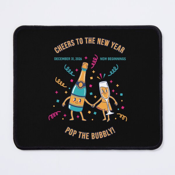 Item preview, Cheers To The New Year Pop The Bubbly designed and sold by LuminOrb.