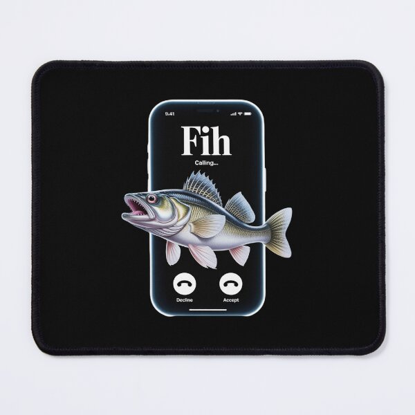 Item preview, Fih Calling Remind me Message Decline Accept Phone Call Fish 10 designed and sold by RsFilsingerArt.